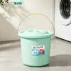 Baldes Plásticos Espessados com Tampas, Vários Estilos, Baldes de Água Coloridos, Baldes de Armazenamento, Baldes de Água para Dormitório