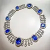 Collar de Moda de Lujo Resistente con Borla de Pedrería para la Noche, Collar de Alta Gama para Mujer de Círculos Sociales Selectos