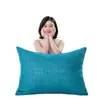 Cojín de Cintura Grueso de Color Sólido Cojín para Sofá Tamaño Grande 60 70 80 Cojín Rectangular para Sala de Estar y Cabecera de Cama