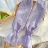 Guantes de Protección Solar de Verano para Mujer Mangas de Seda de Hielo Finas para Caminar al Aire Libre y Ciclismo Protector Solar Anti-UV Mangas de Hielo Venta al por Mayor