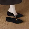 Sapatos Rasos Versáteis de Designer Único, Novo Estilo Primavera e Outono 2026, Sapatos Confortáveis com Solado Macio e Bico Fino Deslumbrantes e Elegantes