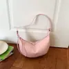 Bolsa Versátil para Croissants 2025 Nueva Bolsa para Mujer Blanca Primavera/Verano Ligera para Viajes Cortos Bolso Cruzado para Mujer