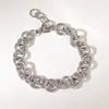 Cadena Cubana Hip-Hop Europea y Americana de Acero Inoxidable Retro Pulsera Personalizada Nicho Hombres y Mujeres Chapado en Oro Accesorios de Joyería Venta al por Mayor
