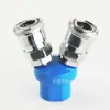 Conector Rápido Pneumático Autotravante de Três Vias Binário SMV SMY para Compressor de Ar Redondo de Duas Vias