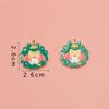 Pulsera y llavero con accesorios de aleación de perro de jade con melodía kulomi navideña, joyería DIY directa de fábrica