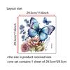 Oferta Nuevas Pegatinas Transfronterizas CH81834 Ramas de Flores Pintadas Mariposa Pegatinas para Inodoro Pegatinas de Pared Removibles