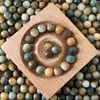 Accesorios de Cuentas Sueltas Talladas de Bodhi Natural Multi-Tesoro Colgante DIY Adorno Colgante Material para Pulsera para Mujeres