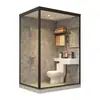 Banheiro inteiro integrado cabine de chuveiro pré-fabricada cabine hospitalar conjunto completo banheiro vaso sanitário integrado simples
