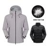 Chaqueta Ligera de Alta Calidad para Exteriores para Hombres y Mujeres, Cortavientos, Impermeable, Transpirable, Rellena de Plumas, Chaqueta Cálida para Montañismo