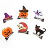 Pinzas para el Cabello de Halloween Transfronterizas, Sombreros de Mago Calabaza de Halloween, Accesorios para el Cabello de Fantasma, Accesorios para la Cabeza, Pinzas Pequeñas de Halloween, Disfraces de Fiesta