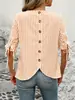 Moda Feminina 2025 Versátil Transfronteiriça Novo Estilo Europeu e Americano Camisa de Botão Listrada Amazon Casual