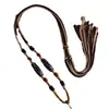 Cordón Colgante Thangka de Tíbet Tejido a Mano, Cordón de Collar Estilo Étnico, Cuentas Dzi, Jade, Artefactos Culturales, Cordón para Colgar Amuleto Budista al Cuello Venta al por Mayor