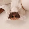 Clipe de Pelúcia Cachorro Cacheado Outono e Inverno Presilha Pinça Feminina 2024 Novo Clipe Tubarão de Alta Qualidade Grampo Grande Fofo Parte de Trás da Cabeça