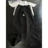 Pantalones casuales de corte inclinado estilo americano para hombre, finos de seda helada para primavera/verano, secado rápido, transpirables, con cordón elástico, de pierna recta