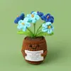 Produtos de Lã Acabados Transfronteiriços Lírio-do-Vale Vaso de Planta de Lã Presente Flor Artificial de Lírio-do-Vale de Três Cabeças Dia dos Namorados Aniversário Pequeno Presente