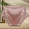 Calcinhas de Renda Acetinada de Malha Sem Costura, Femininas e Interessantes Levanta Bumbum, Tamanho Grande Respirável Cintura Média Cobre Quadril Cuecas Tricotadas
