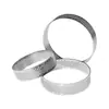 Anillo para tarta francesa de acero inoxidable 304 con agujero, soldadura a tope láser, borde redondo sin rayar la mano, anillo de torre redonda perforada de 0,8 mm