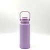Diseñada Especialmente para Uso Transfronterizo, Termo de Acero Inoxidable 304 de Gran Capacidad con Asa para Exteriores, Botella con Espacio para Doble Bebida, Botella de Agua Deportiva Portátil