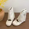 Zapatos de ballet planos, con punta redonda, lazo, suela blanda, desmontables, versión coreana 2026, estilo retro, botines bajos de verano para mujer