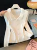 Diseño Nuevo Otoño/Invierno 2026 Suéter de Punto Base de Manga Larga con Cuello de Muñeca para Mujer Estilo Francés Suéter Elegante Adelgazante