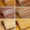Cojín de Sofá para Alfombrilla de Mahjong de Verano, Cojín de Asiento de Alfombrilla de Bambú de Verano, Cojín de Asiento de Alfombrilla Refrigerante Antideslizante Estilo Europeo de Madera Roja para Sala de Estar