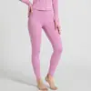 Jaqueta de Yoga Justa com Cintura Marcada e Estampa Espinha de Peixe Conjunto de Calça Legging de Yoga de Cintura Alta Levanta Bumbum Peach Buttocks Emagrecedor