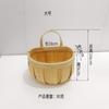 FUENTE Fábrica Cesta tejida de madera Cesta de flores Cesta de mano de flores Cesta de mano Cesta de accesorios de columpio para niños Cesta de frutas