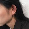 Pendientes individuales con borlas dobles y cadena con agujero para la oreja, estilo punk cool, para hombres y mujeres, en Europa y Estados Unidos.