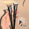 Brocha de Base Doble Cara Inclinada Jingruisuan Gecomo, Corrector Ligero y Sin Marcas, Fácil de Aplicar Maquillaje, Brocha de Maquillaje Inclinada