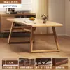Mesa de Comedor Rectangular Estilo Nórdico para Apartamentos Pequeños Juego de Mesa y Sillas de Comedor Mesa Estable Soporte en Forma de X Mesa de Negociación