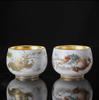 Regalo año del dragón taza maestra de porcelana de jade graso de oveja taza individual taza Jianzhan Longfeng Chengxiang Festival Reunión Anual regalo impresión de logotipo