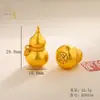 Sha Dourado Antigo Novo Chinês Sólido Cabacinha Fu Zi Gordo Fu Pingente Colar de Corda Trançada Pingente Longo Moda Versátil