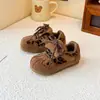 Zapatos Casuales para Niños Niñas Estilo Coreano Zapatos Forrest Gump 2026 Primavera y Otoño Nuevos Suela Suave Antideslizantes Zapatos para Niños Medianos y Pequeños Velcro