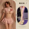 Lencería Sexy, Falda Corta Atractiva, Atuendo de Enfermera Puro, Uniforme de Cama, Conjunto de Falda Corta Provocativa, Pieza Única Envío Directo