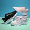 Sapatos Esportivos e de Lazer Femininos Atacado Primavera e Outono Novos Vazados Malha Única Tecido Fly Baixo Corte Solado Macio Leves Tênis de Corrida Femininos