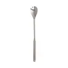 Malla de Acero Inoxidable 304 Columna Romana Cuchara Restaurante Café Bebida Fría Cuchara para Remover Cuchara Mezcladora Mango Cilíndrico Creativo Cuchara para Hielo