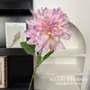 Nueva flor de dalia artificial de un solo tallo para boda, hogar, decoración suave del hogar y escaparate