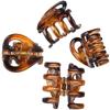 Presilhas de cabelo pretas em formato de coração vazado, grandes e pequenas, grampo de cabelo simples para mulheres, boutique, presilha de banho mais vendida
