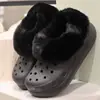 Zapatos de Cueva con Forro de Polar para Mujer Invierno Acolchados Cálidos de Terciopelo Suela Gruesa Antideslizante Forro de Otoño e Invierno Para Usar por Fuera Zapatos de Cueva con Pelo