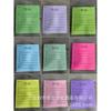 Ventas Calientes Transfronterizas Fluorescente Multicolor Línea Horizontal Nota Post-It en Inglés Bloc de Notas para Registro de Trabajo Bloc de Notas para Plan de Estudio
