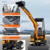Excavadora Ht25 para Excavación de Zanjas de Ingeniería y Construcción de Ingeniería Municipal Rota Agrícola Huerto Transmisión Hidráulica Máquina Gancho Multifunción