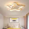 Luz de Techo para Dormitorio Techo Bajo Moderna Simple LED Creativa Doble Cara Emisora de Luz Pentagrama Luz para Habitación Infantil
