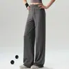 Conjunto de Yoga de Dos Piezas para Mujer, Nuevo, de Manga Larga con Hombros Descubiertos, Pantalones de Pierna Ancha con Caída de Cintura Alta, Adelgazante, Casual, Deportivo, para Primavera y Otoño