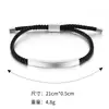 Comercio electrónico transfronterizo Europa y Estados Unidos pulsera de pareja de acero de titanio acero inoxidable cuerda tejida a mano pulsera de acero inoxidable personalización de grabado
