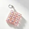 Testador de Teclado Mecânico de Nove Teclas, Pingente Chaveiro Brinquedo para Alívio de Estresse, Pressionar e Apertar com a Ponta dos Dedos Tetris