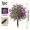 Flores artificiales de violeta transfronterizas para decoración del hogar, jardín exterior y patio, flores falsas, eucalipto, margarita, plantas en maceta, árboles