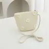 Bolsita Pequeña Linda de Verano para Niños Bolso Nuevo para Mujer Celebración en Línea Monedero de Moda Bolso de Paja Bolso Cruzado de Viaje para Bebé Moderno
