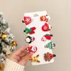 Acessórios de Cabelo de Natal Presilhas de Rena Presilhas de Cabelo do Papai Noel Fofas para Crianças e Adultos Faixas de Cabeça Enfeites Pequenas Presilhas Adereços para Cabeça