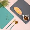 Uma Variedade de Sousplats de Silicone Espessos Multicoloridos da Amazon Cor Morandi Estilo Escandinavo Utensílios de Mesa para Crianças Almofada de Isolamento Estilo Ins