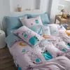 Juego de ropa de cama de tres piezas, juego de regalo, sábana de algodón con aloe vera, funda de edredón, juego de sábanas de cuatro piezas, fabricante mayorista de dropshipping